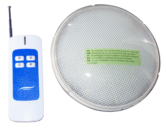 Запасная лампа NOVUM LED 270, PAR 56, 18 Вт, 12 В, многоцветная RGB (400 lumen), в комплекте с пультом дистанционного управления