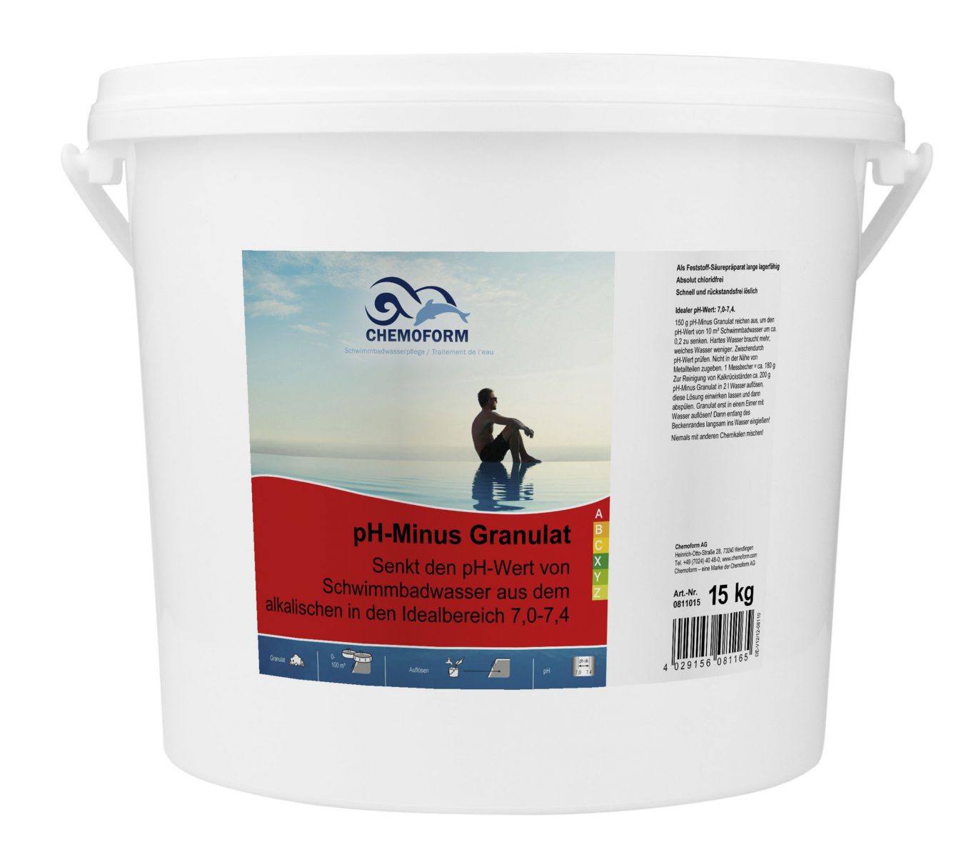 Cредство для понижения уровня PH воды в бассейне PH Mинус гранулированный, 15 кг