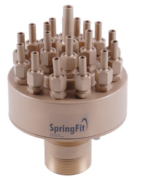 Форсунки фонтана SpringFit Вулкан 200 19-6, 2″, O 147 мм, бронза