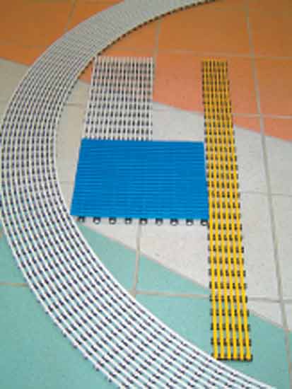 Решетка для канала перелива до 300 мм радиусная, цвета: синий, красн., бежев., серый, белый