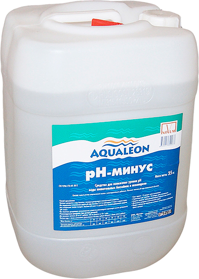 Жидкий рН минус Aqualeon, канистра 35 кг (30л)