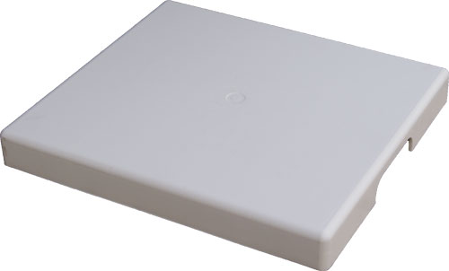 Поддон 400 х 450 мм, белый, для монтажа фильтров/нагревателей (прямоугольный)