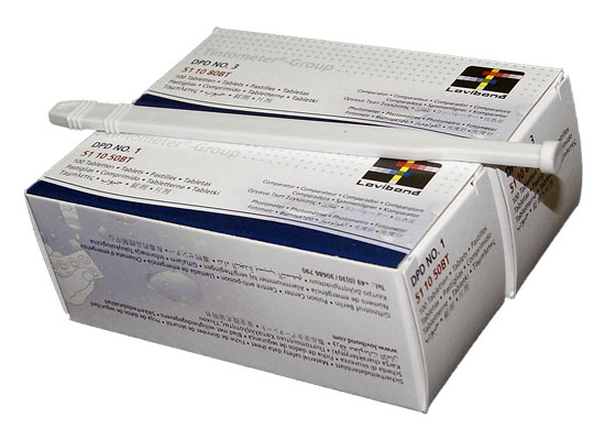 Запасные таблетки для фотометра/Scuba II — свободный и общий хлор упаковка 100+100 шт.
