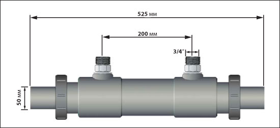 Теплообменник  KstW 200-47,5, 48 кВт, для морской воды (не для электролиза)