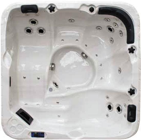 Гидромассажный бассейн Relax, 2,03 X 2,03 м, белый (Sterling White With Grey) — другие цвета по запросу