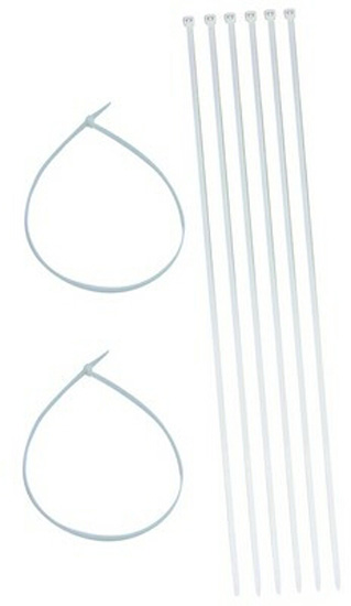 Крепежные ленты для крепления пленки к барабану, пластик 750 мм х 8 мм, комплект 8 шт.