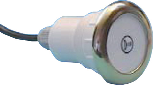 Кнопка электронного управления, хромированная бронза, с одним символом свет