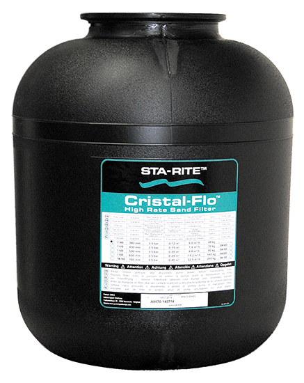 Фильтровальная емкость Cristal-Flo 10, 500 мм (без поддона, клапана, распределительной системы)