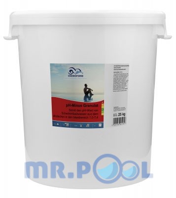 Cредство для понижения уровня PH воды в бассейне PH Mинус гранулированный, 25 кг