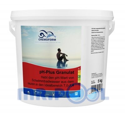 Cредство для повышения уровня PH воды в бассейне PH Плюс гранулированный, 25 кг