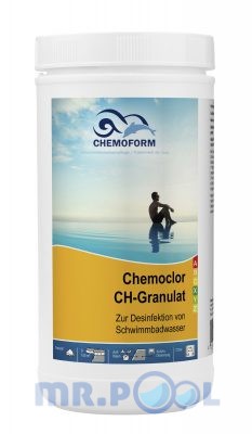 Хлор гранулированный для дезинфекции воды в бассейне и питьевой воды Кемохлор СН, 1 кг