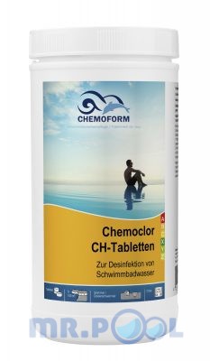 Хлор в таблетках для дезинфекции воды в бассейне и питьевой воды Кемохлор СН, 1 кг