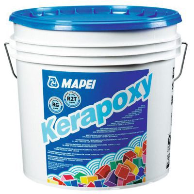 Двухкомпонентный эпоксидный заполнитель швов KERAPOXY №100, белый, 10 кг