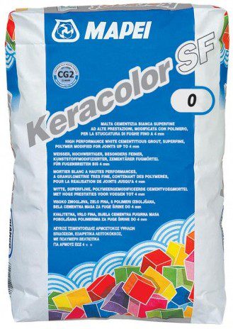 KERACOLOR SF № 100 белый, затирка для плитки до 6 мм, 22 кг