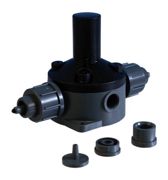 Клапан поддержания давления DN 4/8, из PVC, для настенного монтажа, с подсоединением 6/4 и 12/6 мм