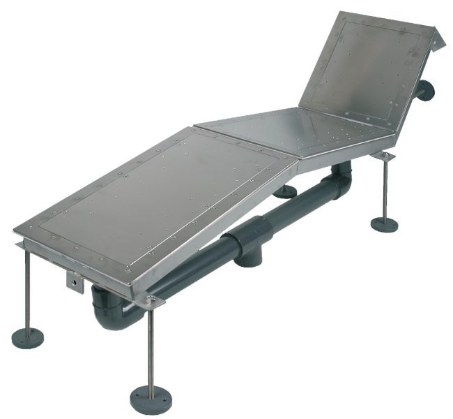 Лежак аэромассажный FitStar, 1 местный, покрытие из нерж. сталь, компрессор 1,1 кВт, DS, пленка