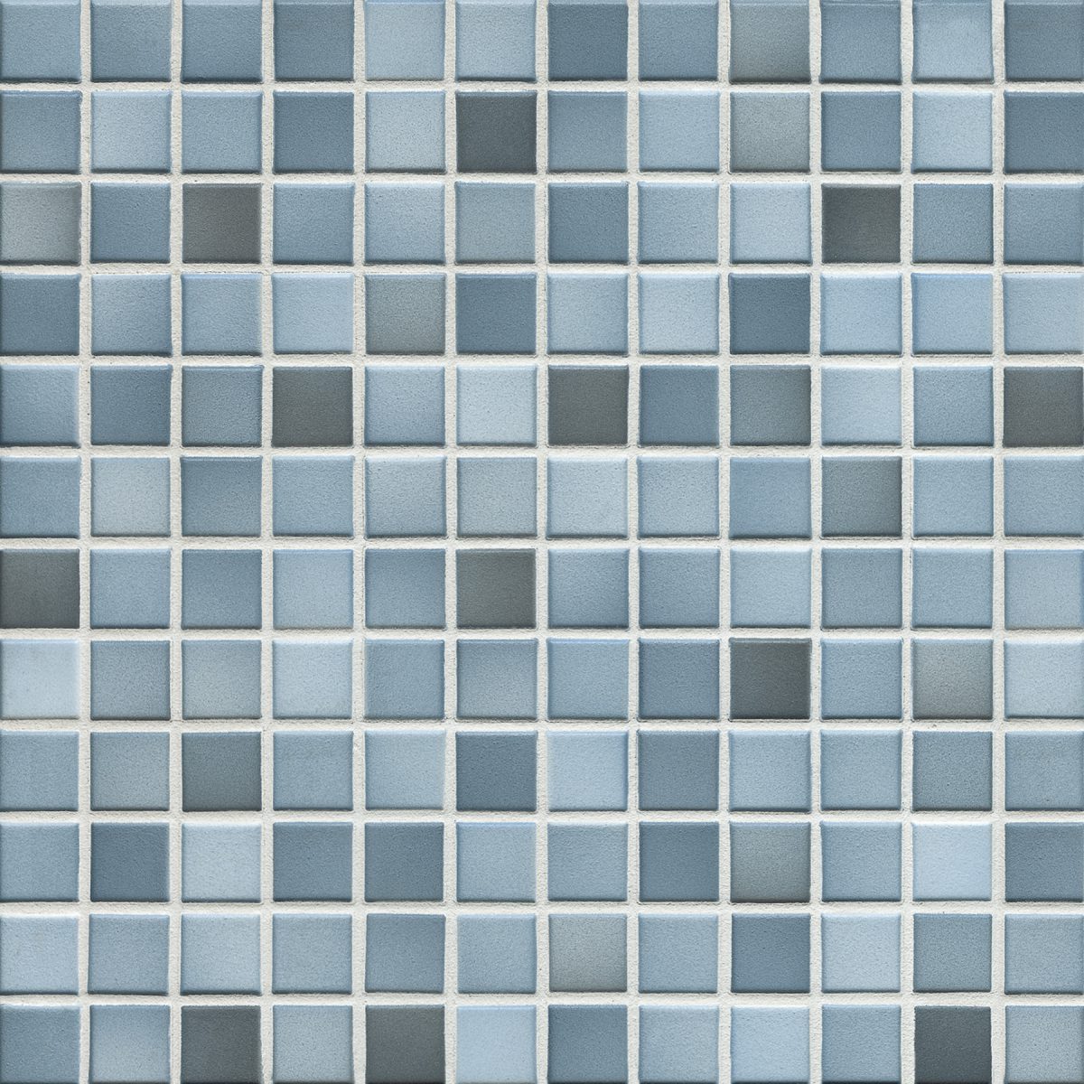 Мозаика серия Fresh 2,4 X 2,4 см Denim Blue Mix Secura (противоскользящая R10/B)