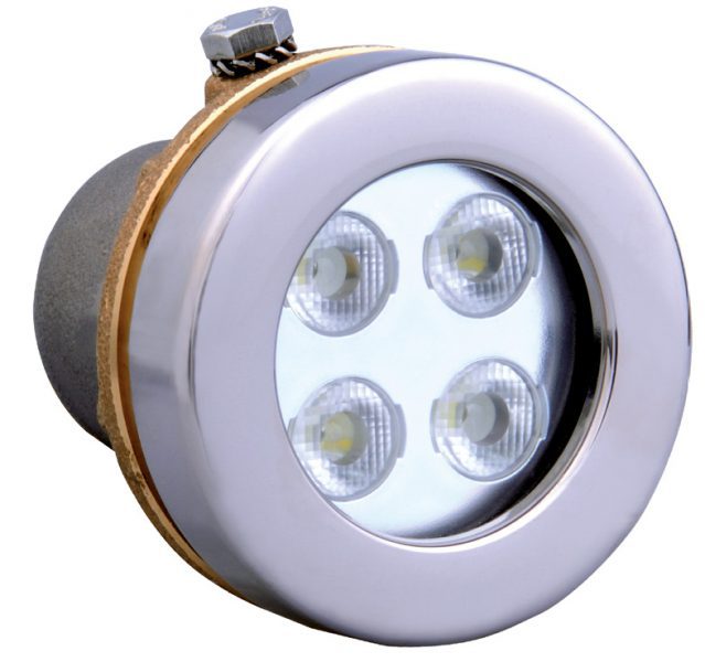 Прожектор светодиодный Vitalight Power-LED, 4 X 3Вт, 12В, RGB, 50°, O72мм