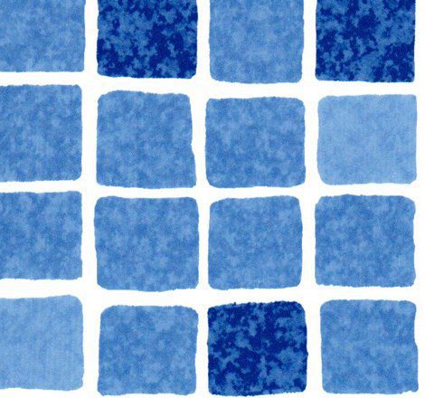 ПВХ пленка армированная глянцевая мозаика синяя, ELBE SBGD 160 Supra, 1,65 м