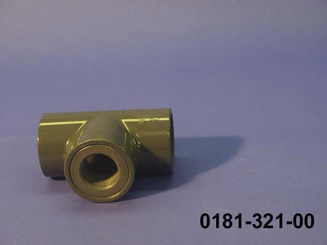 Тройник 63 мм х 1″ для датчика потока