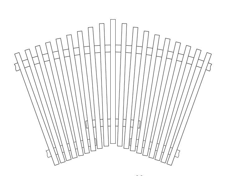 Веерный угол (наценка) для решетки тип 723
